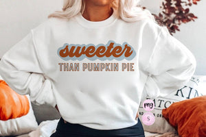 Pumpkin Pie png, Spooky Vibes, Pumpkin Season png, Sweater Weather, Pumpkin Spice Coffee, Retro fall, PNG, Sublimation Design